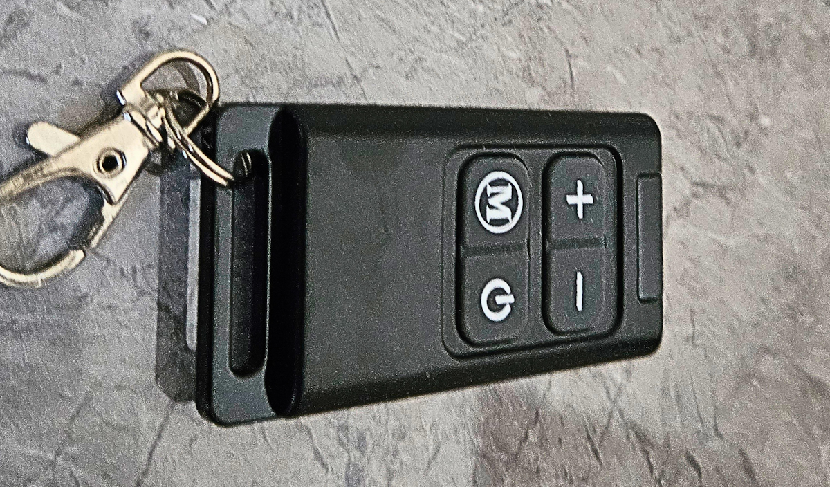 The Diesel unit can be conviniently operated with a remote control fob.